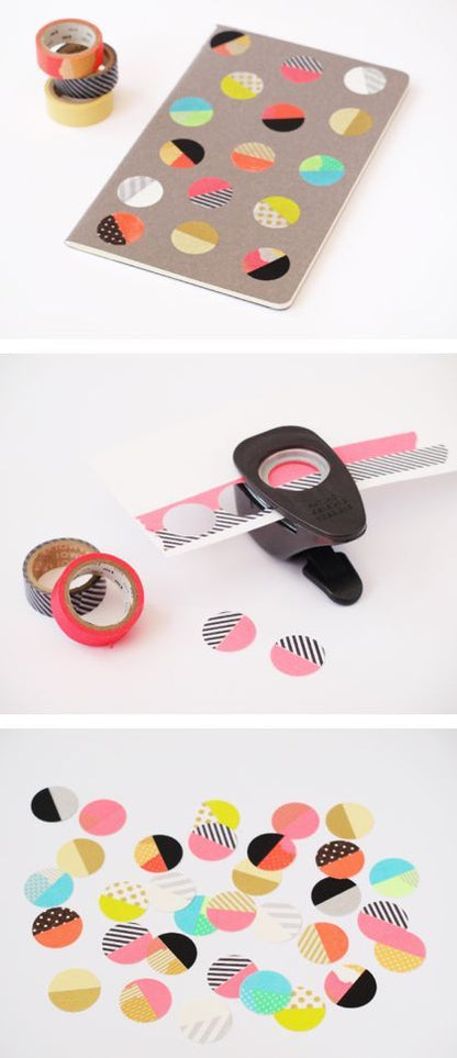 Washi Tape Black / Cinta Adhesiva Negra Washi Tape Darice