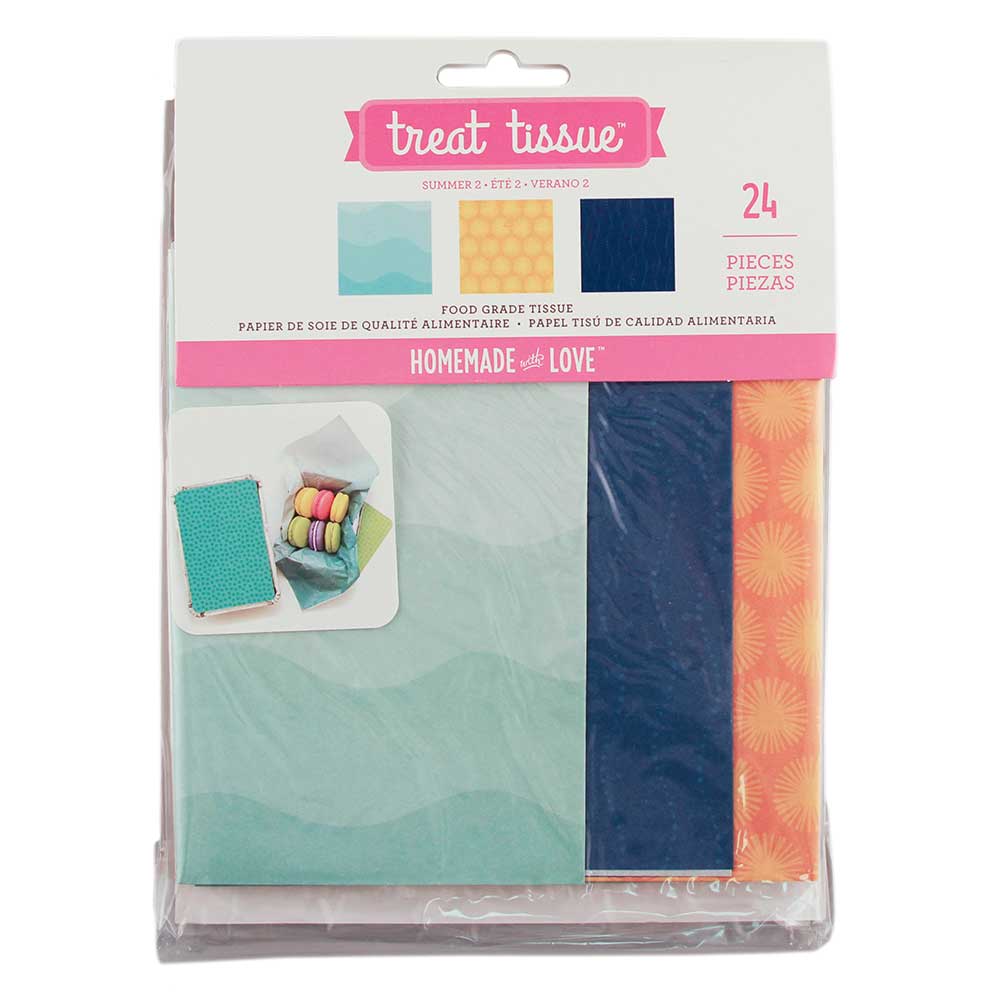 Summer Food Grade Tissue / Papel de China Importado para Comida Descontinuado American Crafts