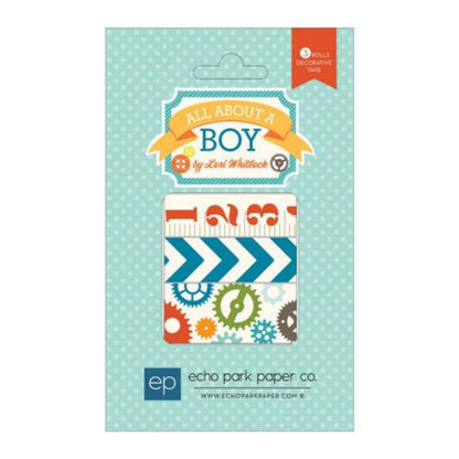 Cintas Adhesivas / Washi Tape All About Boys 3 Pack Descontinuado Echo Park