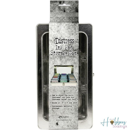 Tim Holtz Distress Ink Pad Tin / Organizador para Tintas Distress Almacenamiento y Organización Ranger