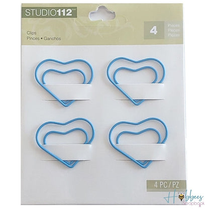 Blue Heart Clips / Clips de Corazón Azul Agendas y Journals Studio 112