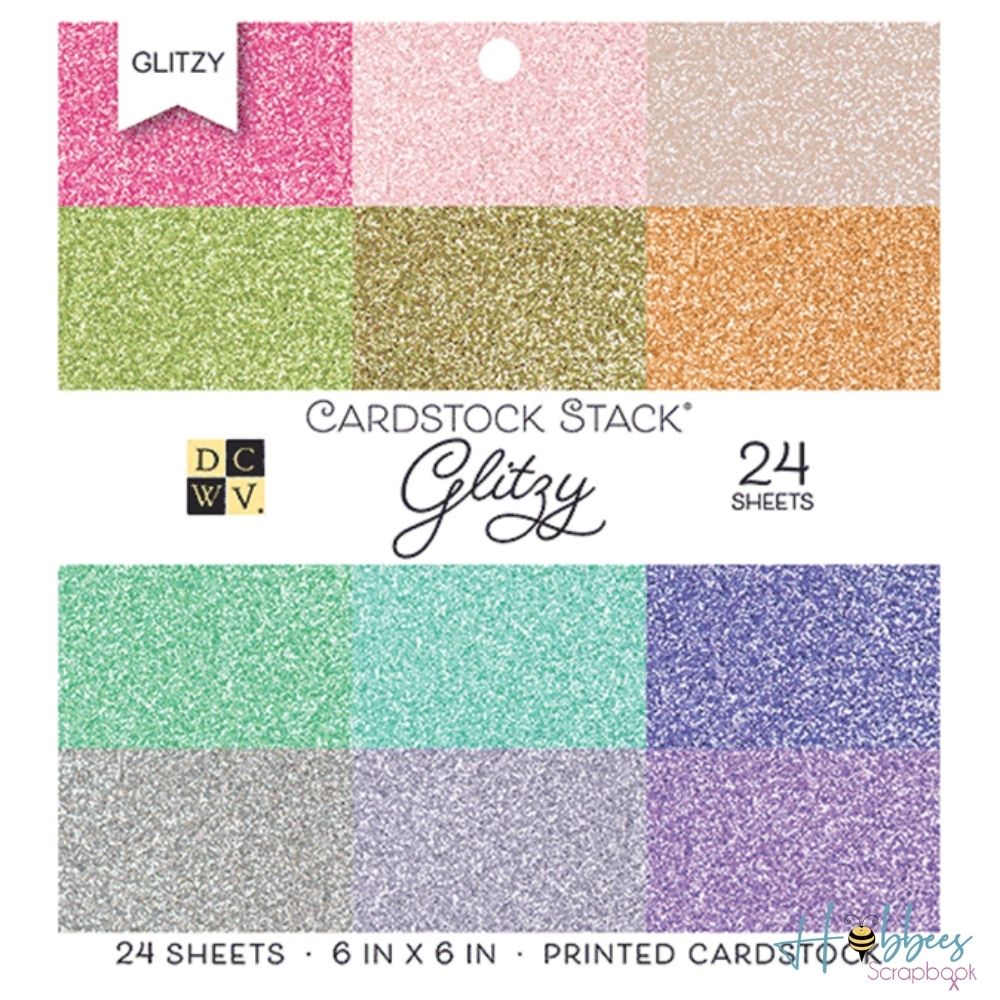 Glitzy Glitter Cardstock  / Block de Cartulina con Glitter