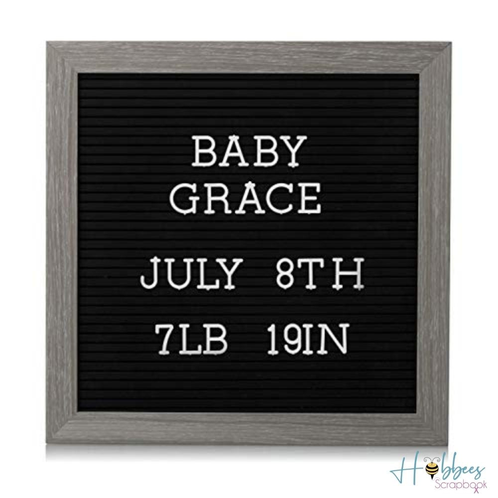 Framed Letterboard with Letters / Tablero de Mensajes 