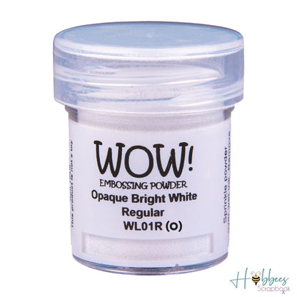 Opaque Bright White Embossing Powder / Polvo de Embossing Blanco Polvos de Embossing Wow!