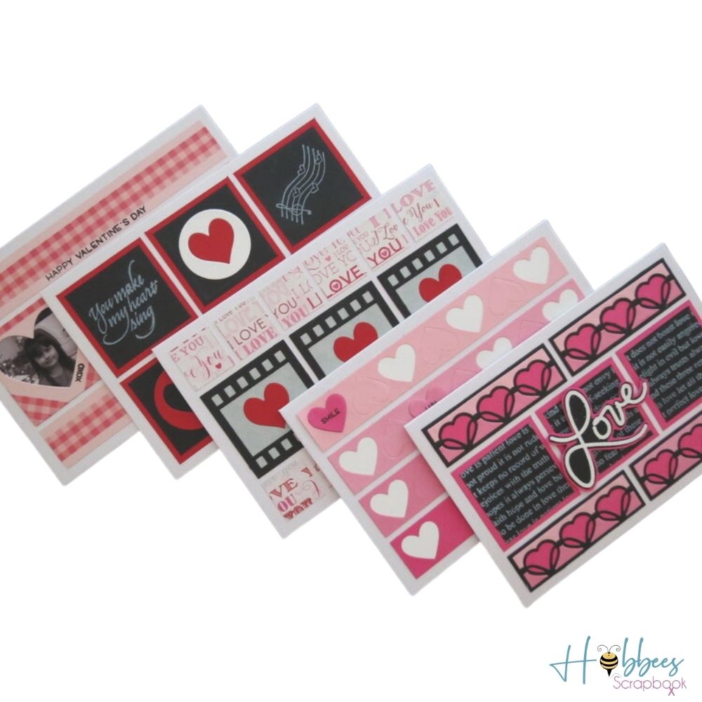 Count The Ways I Love You / 1 Hoja de Papel Doble Cara Te Amo Descontinuado BoBunny