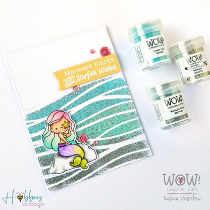 Mermaid Tails Embossing Powder / Polvo de Embossing Cola de Sirena Descontinuado Wow!