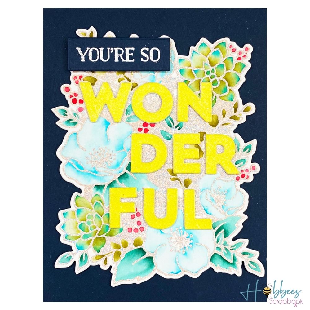 Hydrangea Embossing Powder / Polvo de Embossing Azul Arena Opaco Polvos de Embossing Wow!