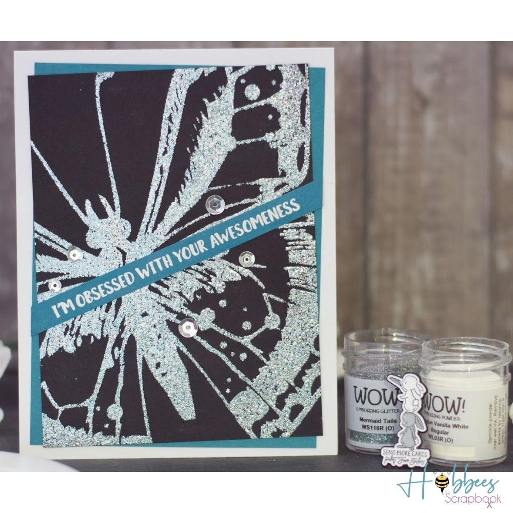 Mermaid Tails Embossing Powder / Polvo de Embossing Cola de Sirena Descontinuado Wow!
