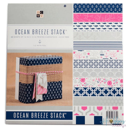 Cardstock Ocean Breeze Stack / Block de Cartulina Brisa del Océano Papel DCWV