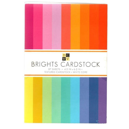 Bright Cardstock 4.5 x  6.5&quot; / Block de Cartulina Colores Brillantes Papel DCWV