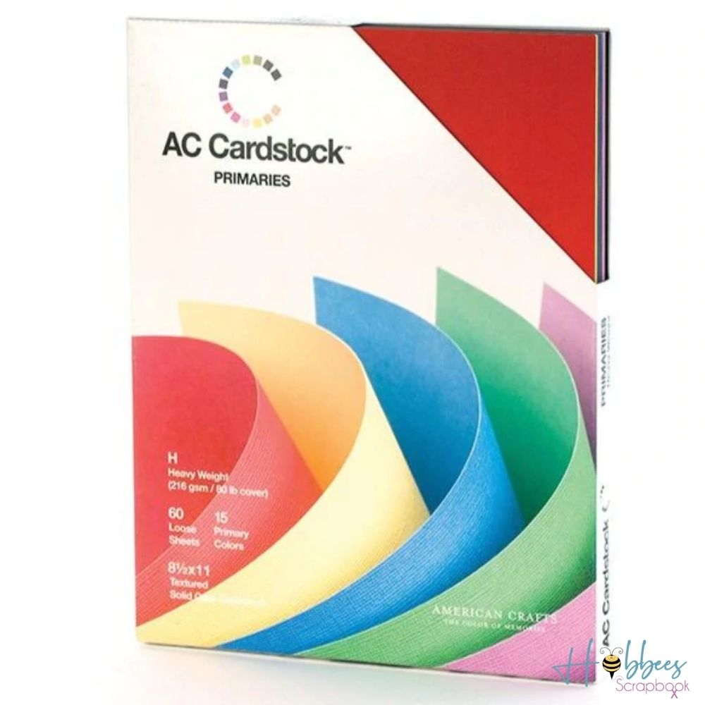 Cardstock Primaries / Cartulina Colores Primarios Papel American Crafts