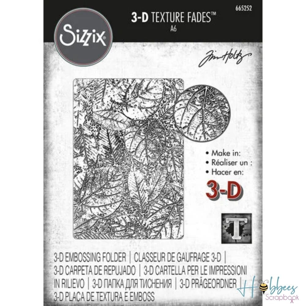 3D Textured Impressions Foliage  / Folder de Grabado 3D Follaje Folders de Grabado Sizzix