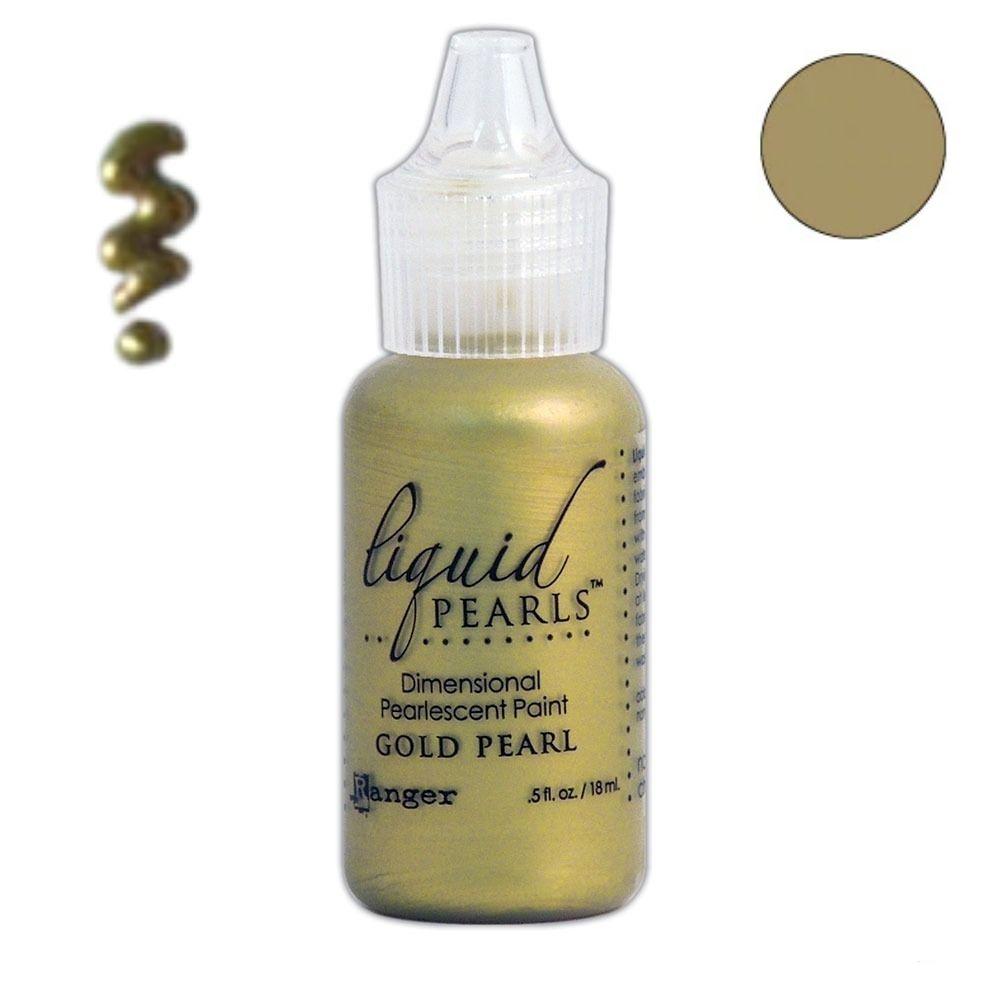 Gold Pearl Liquid Pearls Glue / Pintura Dimensional Dorada Pintura Dimensional Ranger