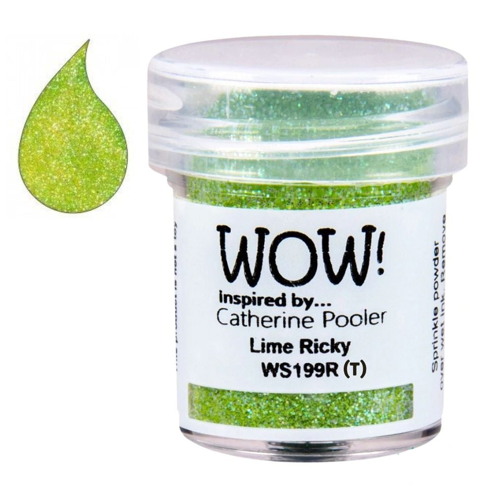 Lime Rickey Embossing Powder / Polvo de Embossing Verde Limón Translúcido Polvos de Embossing Wow!