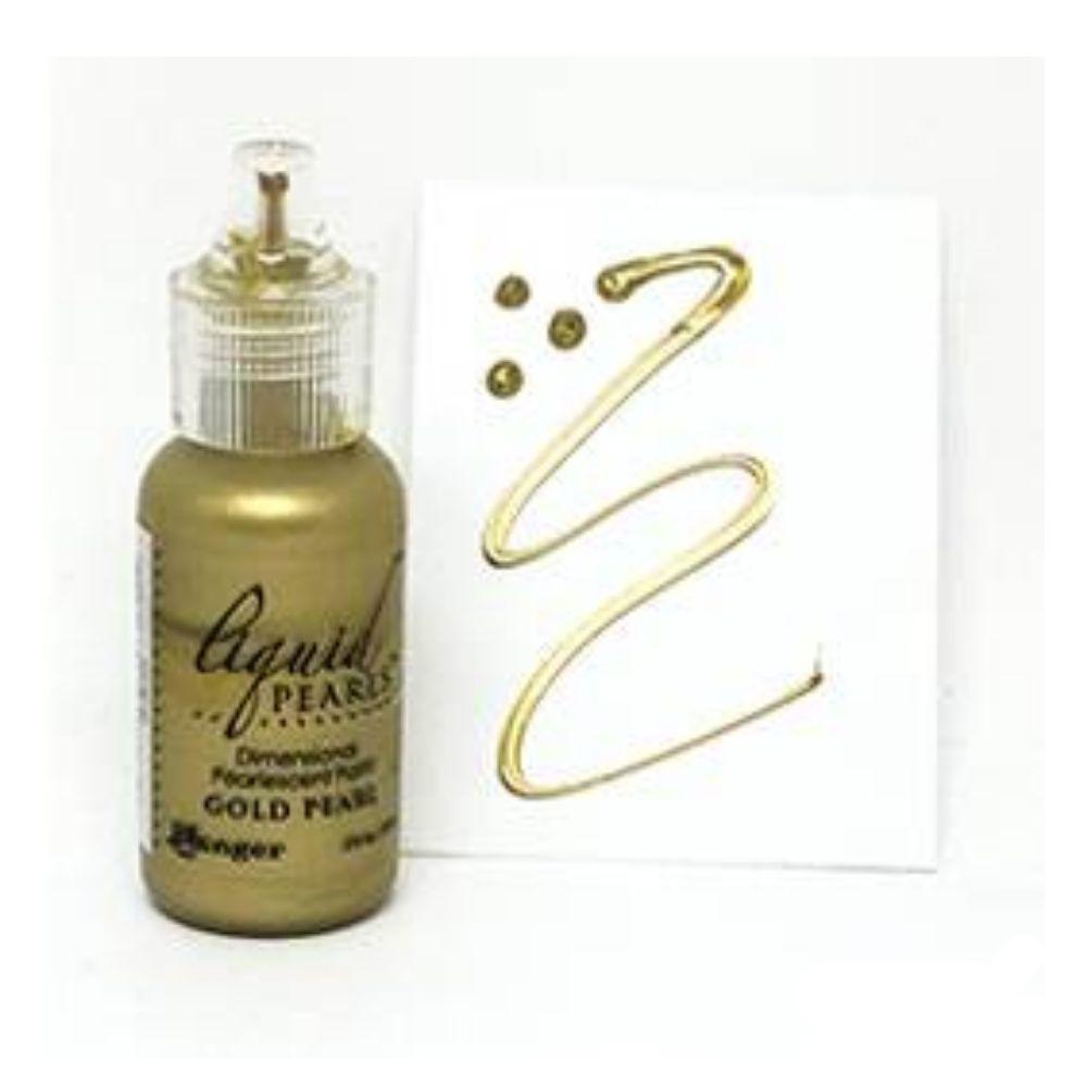 Gold Pearl Liquid Pearls Glue / Pintura Dimensional Dorada Pintura Dimensional Ranger