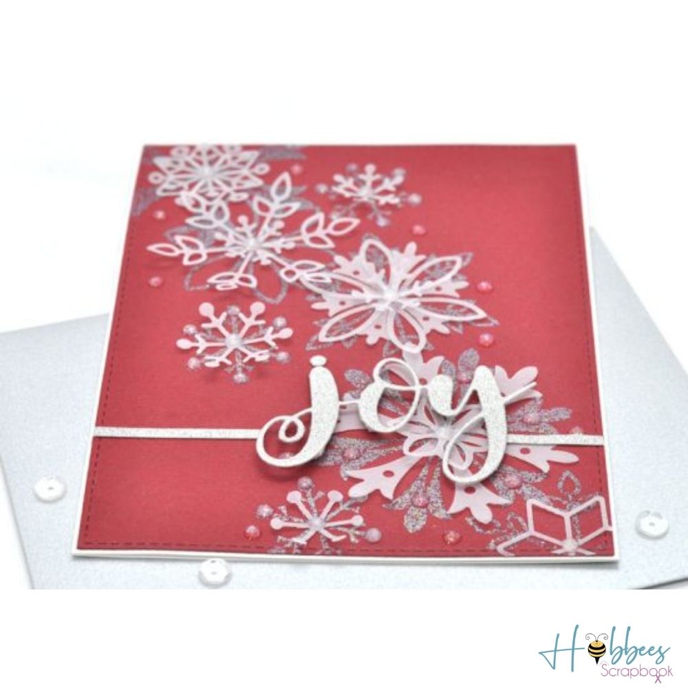 Snowflake Tinsel Embowsing Powder / Polvo de Embossing Snowflake Polvos de Embossing Ranger