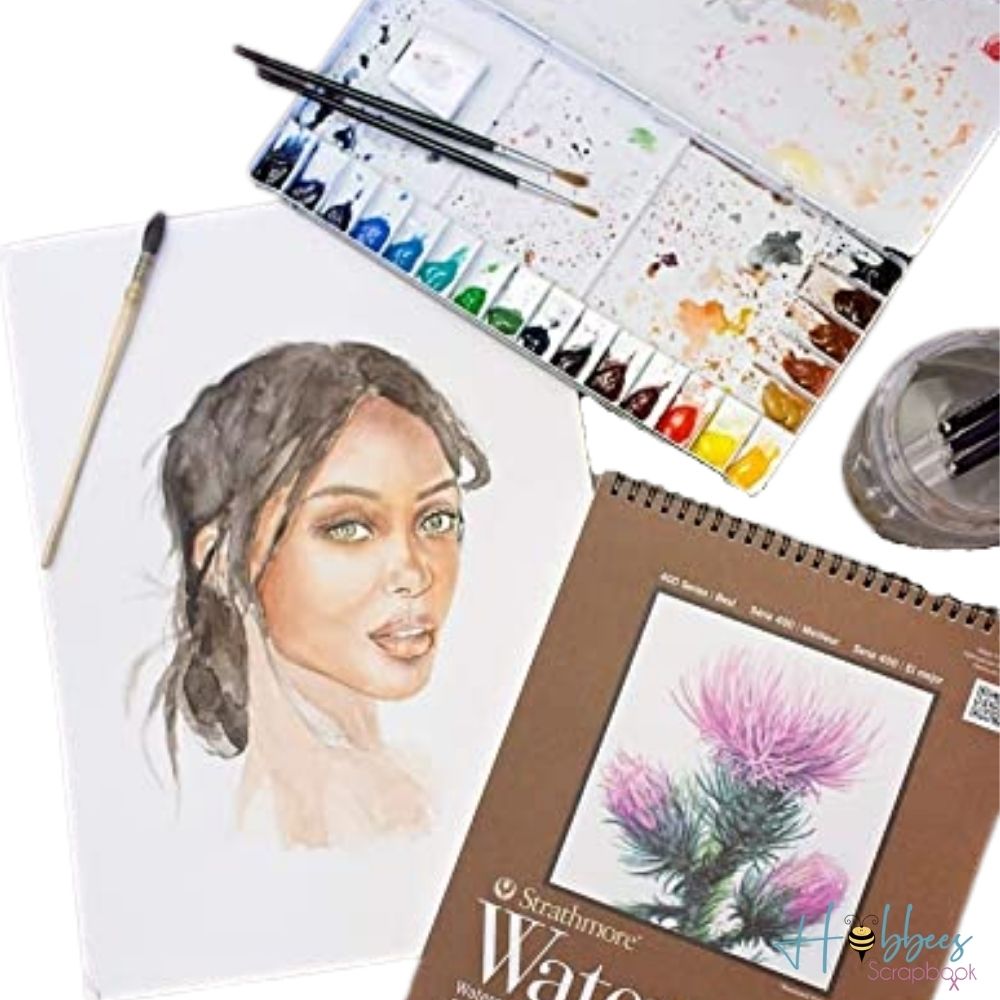 Strathmore Watercolor Paper Pad 9 x 12&quot; / Papel para Acuarela Papel para Arte Strathmore