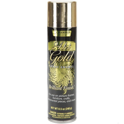 Brilliant Finish Spray Enamel / Esmalte en Spray de Oro de 24 Quilates Pintura y Medios Mixtos Chase