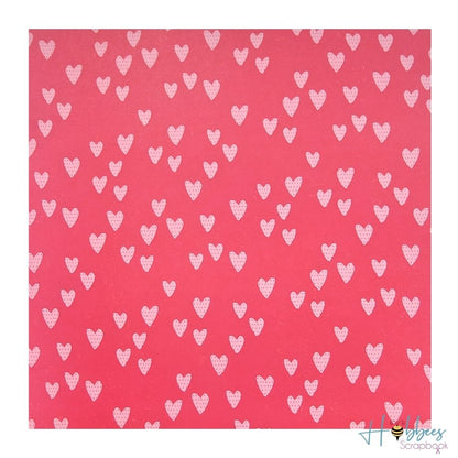 Heart You Paper / 25 Hojas de Papel Doble Cara Corazones y XoXo Papel American Crafts