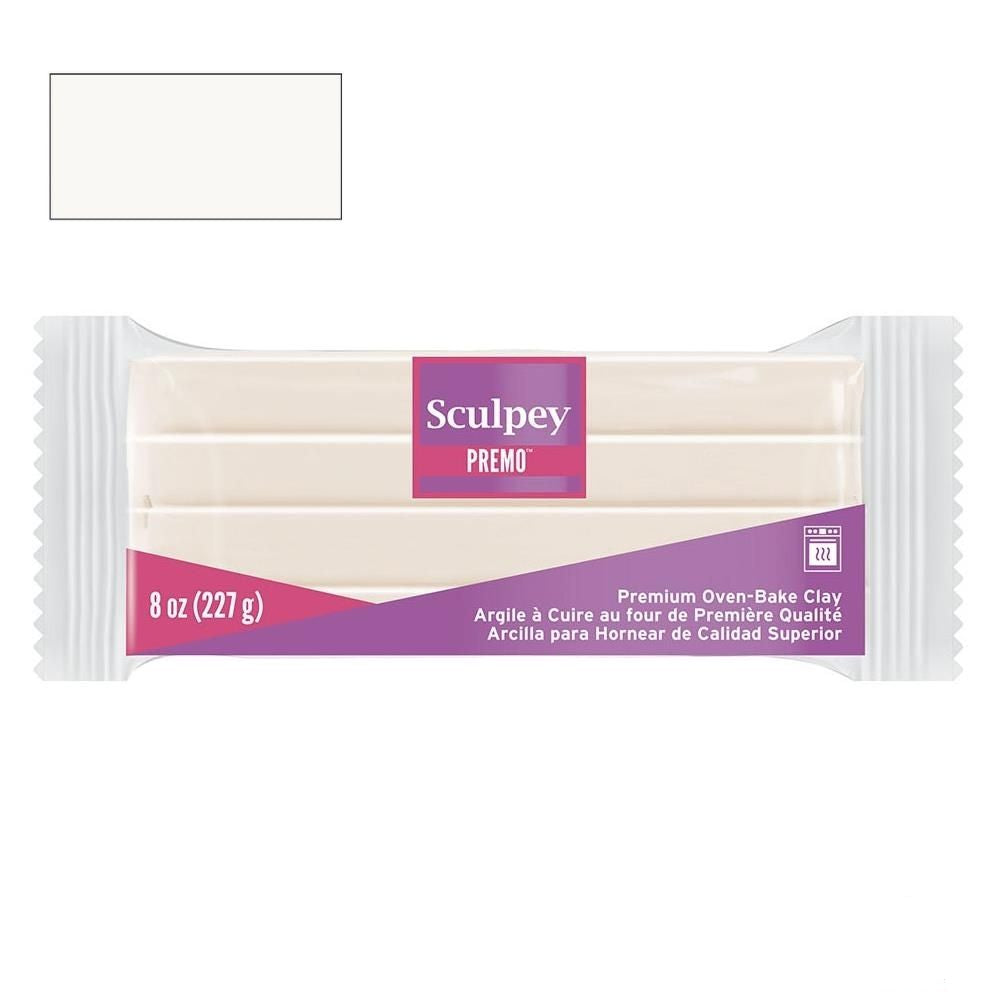 Premo Sculpey Polymer Clay White / Arcilla Polimérica Blanca Modelado Sculpey