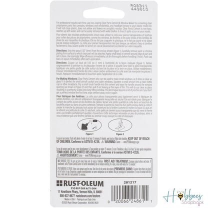 Clear Parts Cement Adhesive / Adhesivo Para Piezas Transparentes Adhesivos / Pegamentos Testors