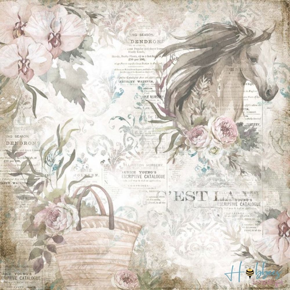 Double-Sided Paper Pad Belle Countryside / Bloc de Papel 12 pulg  Crafter&