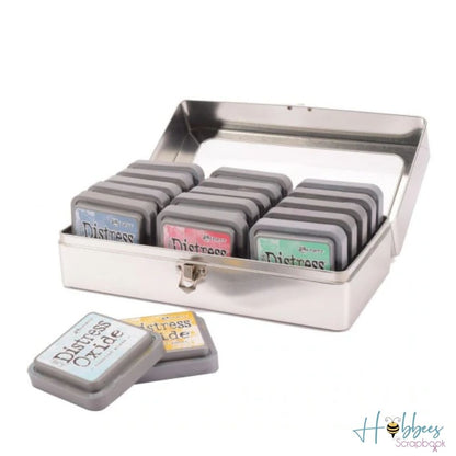 Tim Holtz Distress Ink Pad Tin / Organizador para Tintas Distress Almacenamiento y Organización Ranger