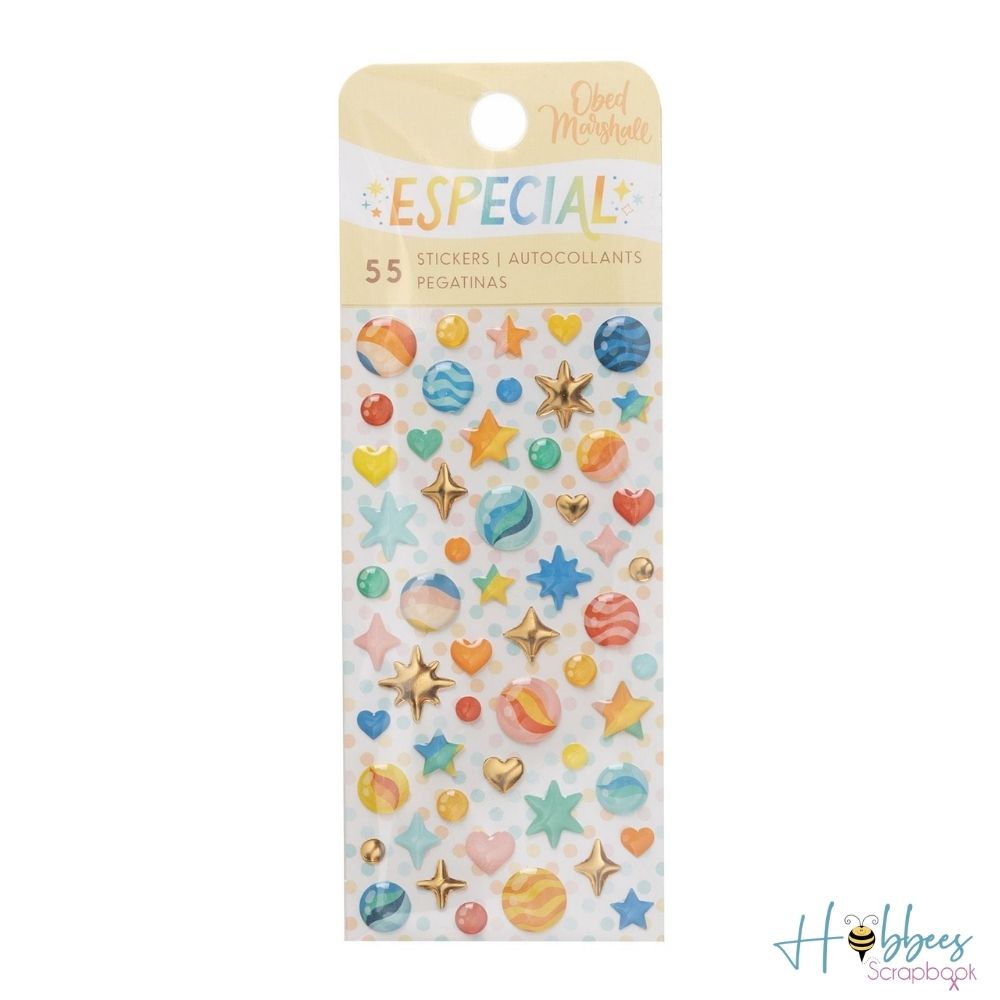 Especial Enamel Shapes Stickers / Estampas en 3D Decorativas Stickers American Crafts