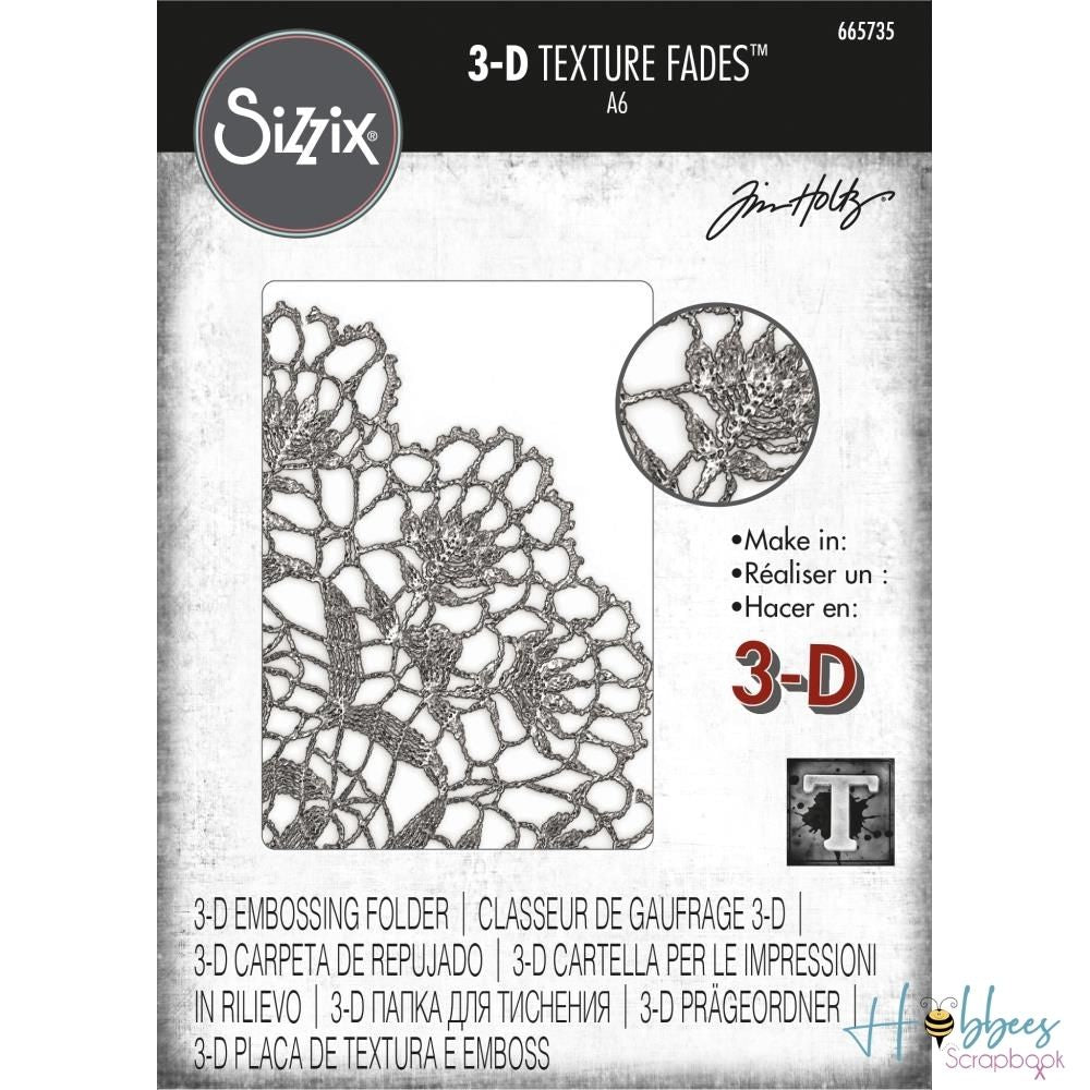 3D Textured Impressions Doily / Folder de Grabado 3D Blonda Folders de Grabado Sizzix