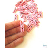 Pink Glitter Clothespins / 15 Mini Pinzas Rosas con Brillo