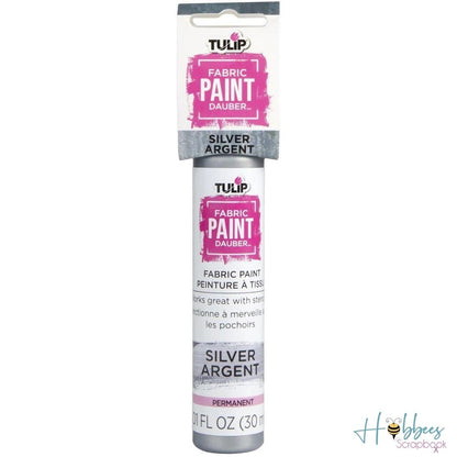 Tulip Fabric Paint Dauber Silver / Pintura para Tela Plata Pintura para Tela Tulip