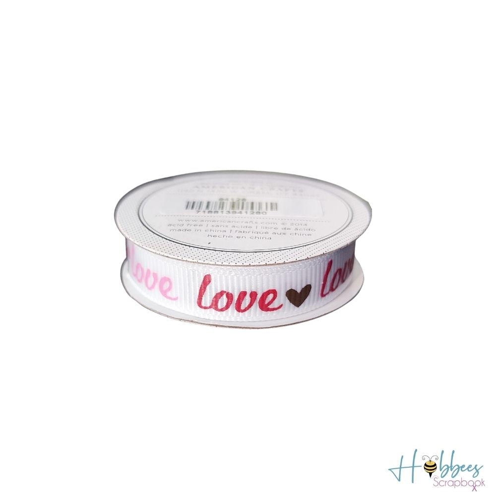 Premium Ribbon Love / Listón Decorativo Love Listones e Hilos American Crafts