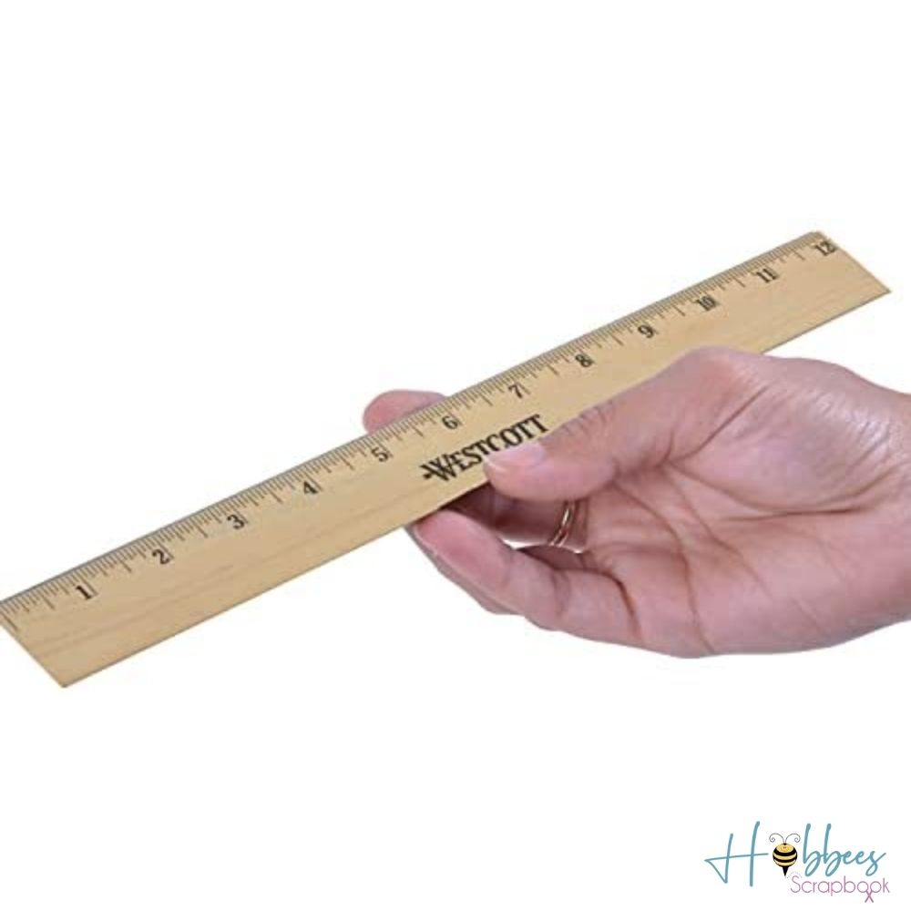 Wood Ruler / Regla de Madera Borradores y Reglas Westcott