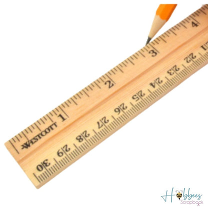 Wood Ruler / Regla de Madera Borradores y Reglas Westcott