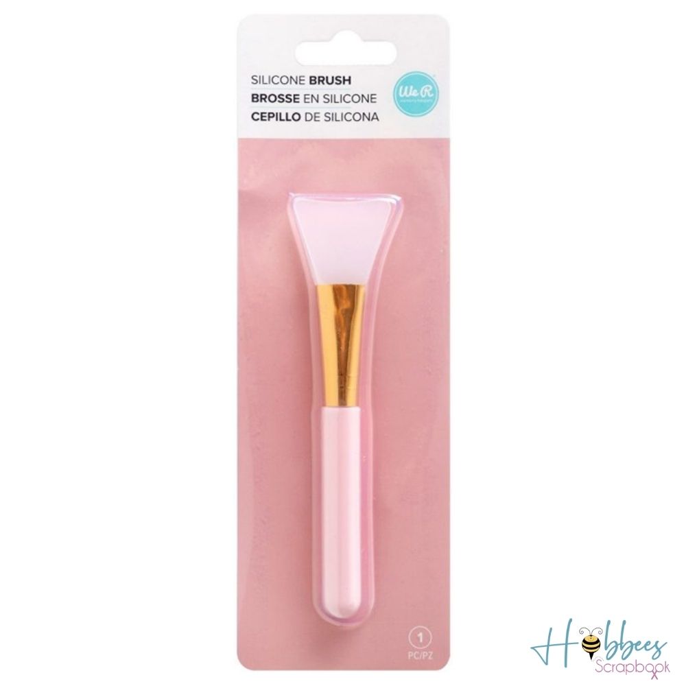 Silicone Brush Pink / Brocha de Silicona Rosa Pinceles y Brochas We R Memory Keepers