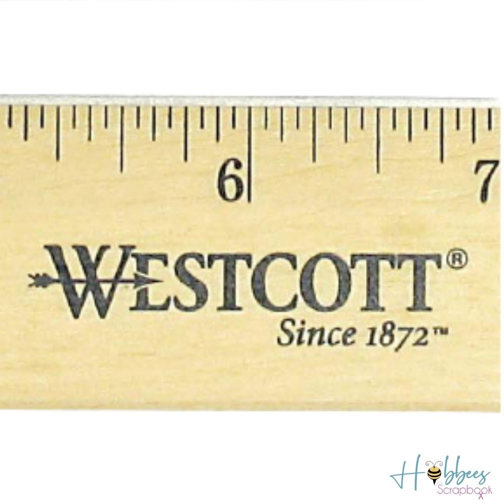 Wood Ruler / Regla de Madera Borradores y Reglas Westcott