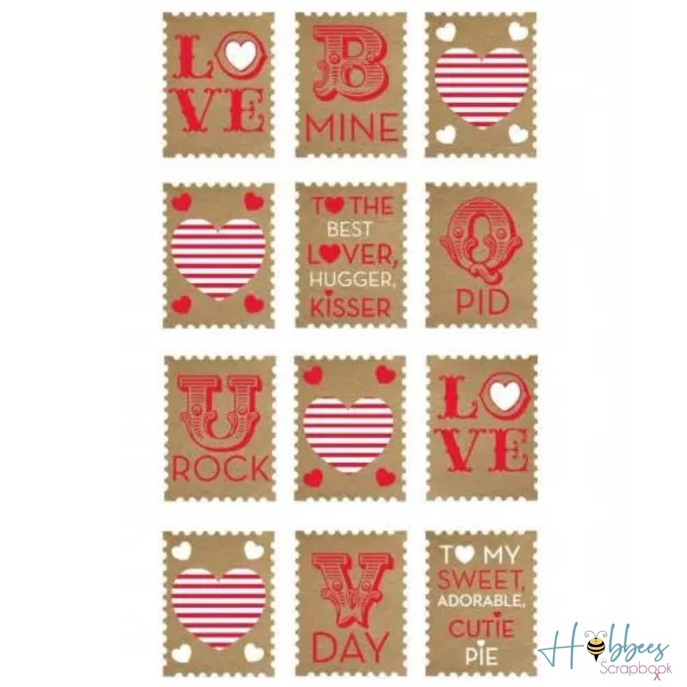 Love Stamps / Timbres Adhesivos de Amor Stickers Sticko