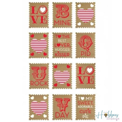 Love Stamps / Timbres Adhesivos de Amor Stickers Sticko