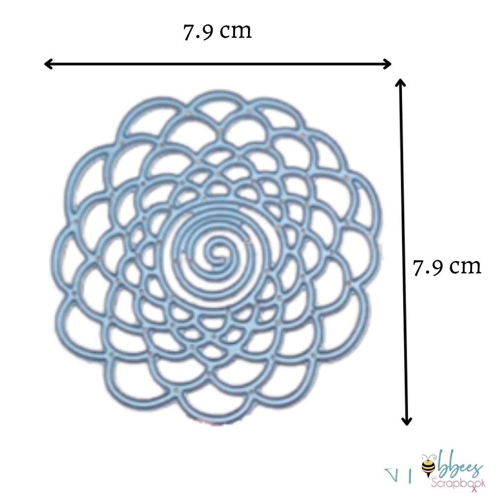 Suaje de Flor con Espiral Dados de Corte / Suajes / Troqueles Hobbees