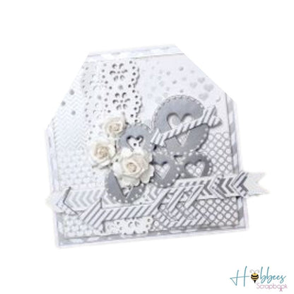 Luxe Placemat  / Recorte de Corazones Metálicos Adornos / Embellishments Pink Paislee