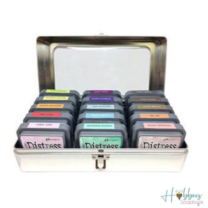 Tim Holtz Distress Ink Pad Tin / Organizador para Tintas Distress Almacenamiento y Organización Ranger