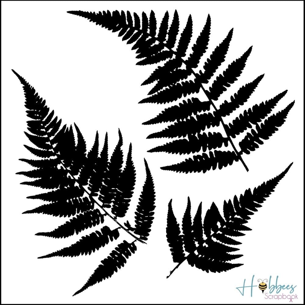 Ferns Stencil / Esténcil de Helechos Esténciles / Plantillas The Crafters Workshop