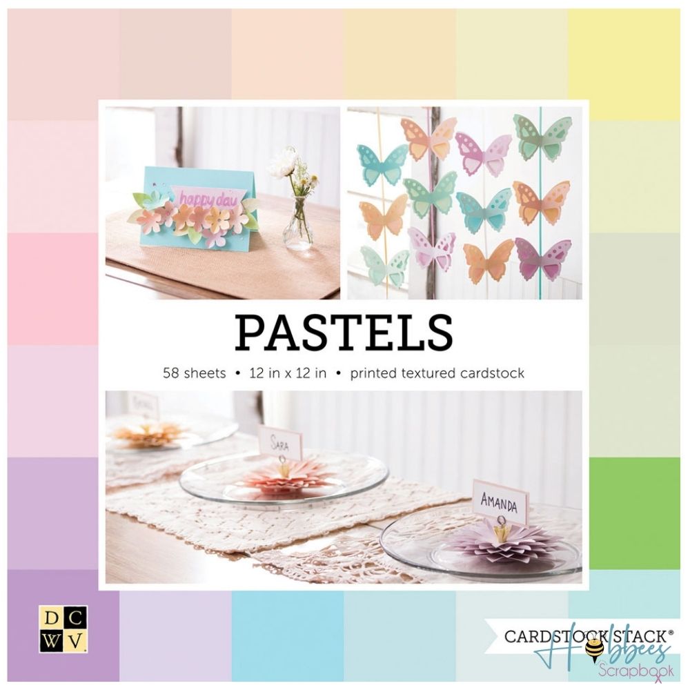 Cardstock Pastels 12&quot; / Block de Cartulina Colores Pastel Papel DCWV