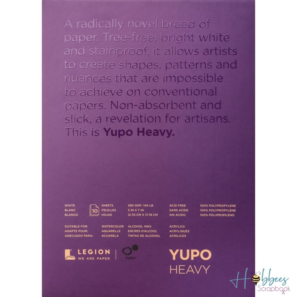 Yupo Heavy Pad 5 x 7&quot;/ Bloc de Papel Yupo Papel para Arte Legion