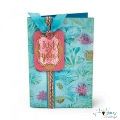 3D Textured Impressiones Lily Pond / Folder de Grabado Estanque de Lirios Folders de Grabado Sizzix