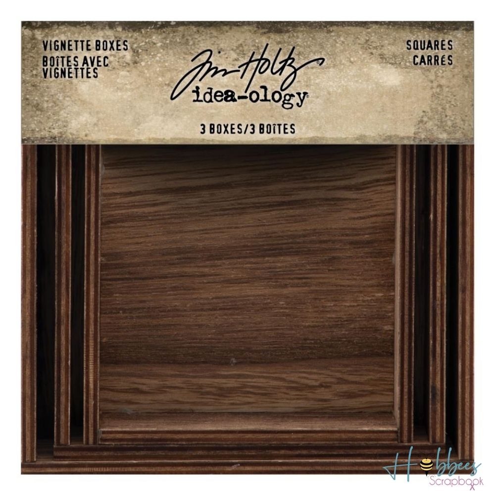 Idea-Ology Wooden Vignette Boxes / Cajas de Viñetas de Madera Accesorios Tim Holtz