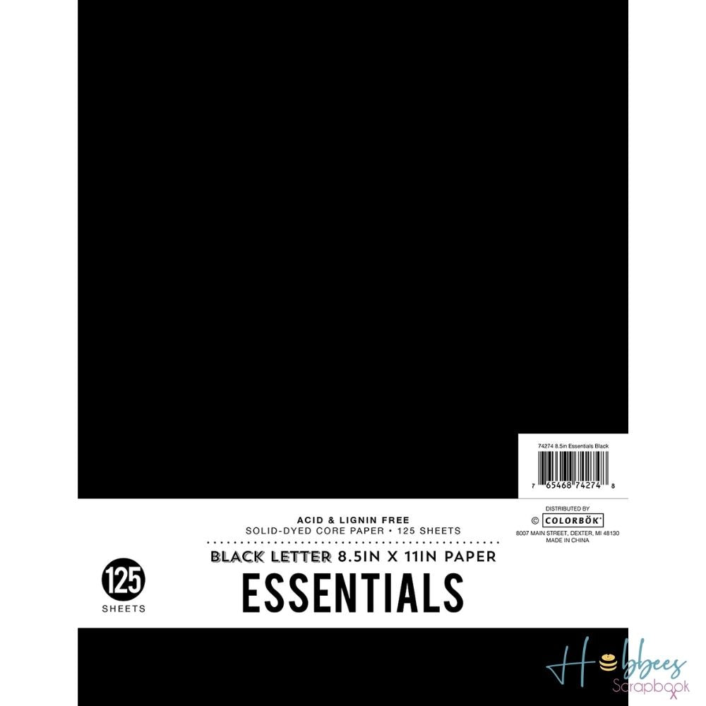 8.5 in Paper Essentials Black / Papel Negro 8.5 pulg Papel Essentials