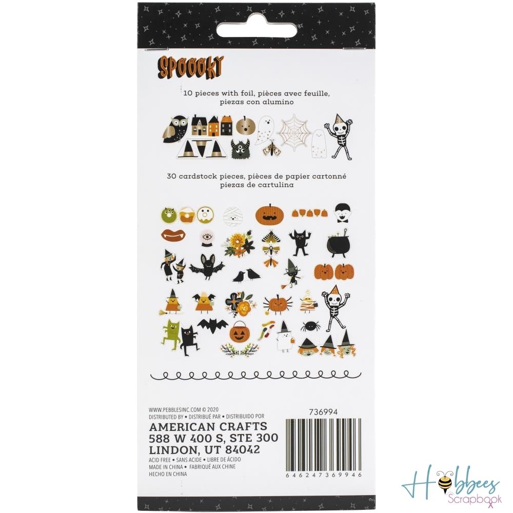 Spooky Icon Ephemera Die-Cuts / Recortes Decorativos Descontinuado Pebbles