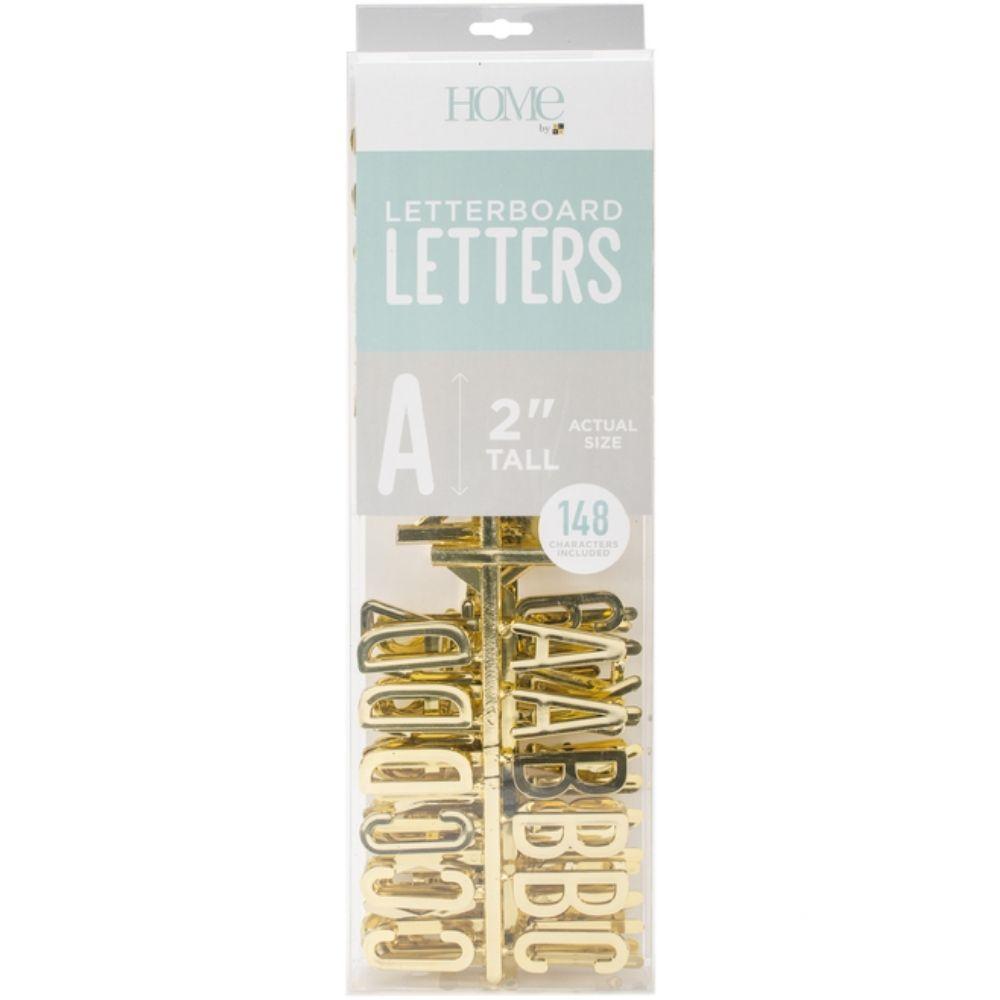 Gold 2&quot; Letters / Letras Color Oro Para Tablero Accesorios DCWV