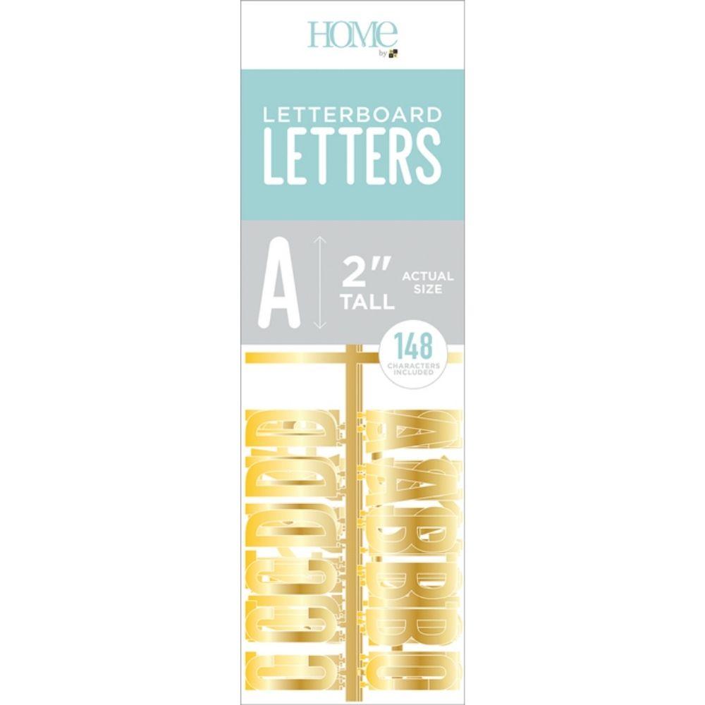 Gold 2&quot; Letters / Letras Color Oro Para Tablero Accesorios DCWV